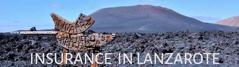 Vovlcanic view of island of Lanzarote for Insurance