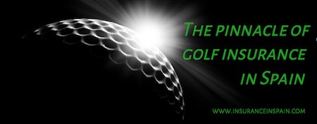 Spanish golf insurance in Spain in English for all golf equipment and liabilities.